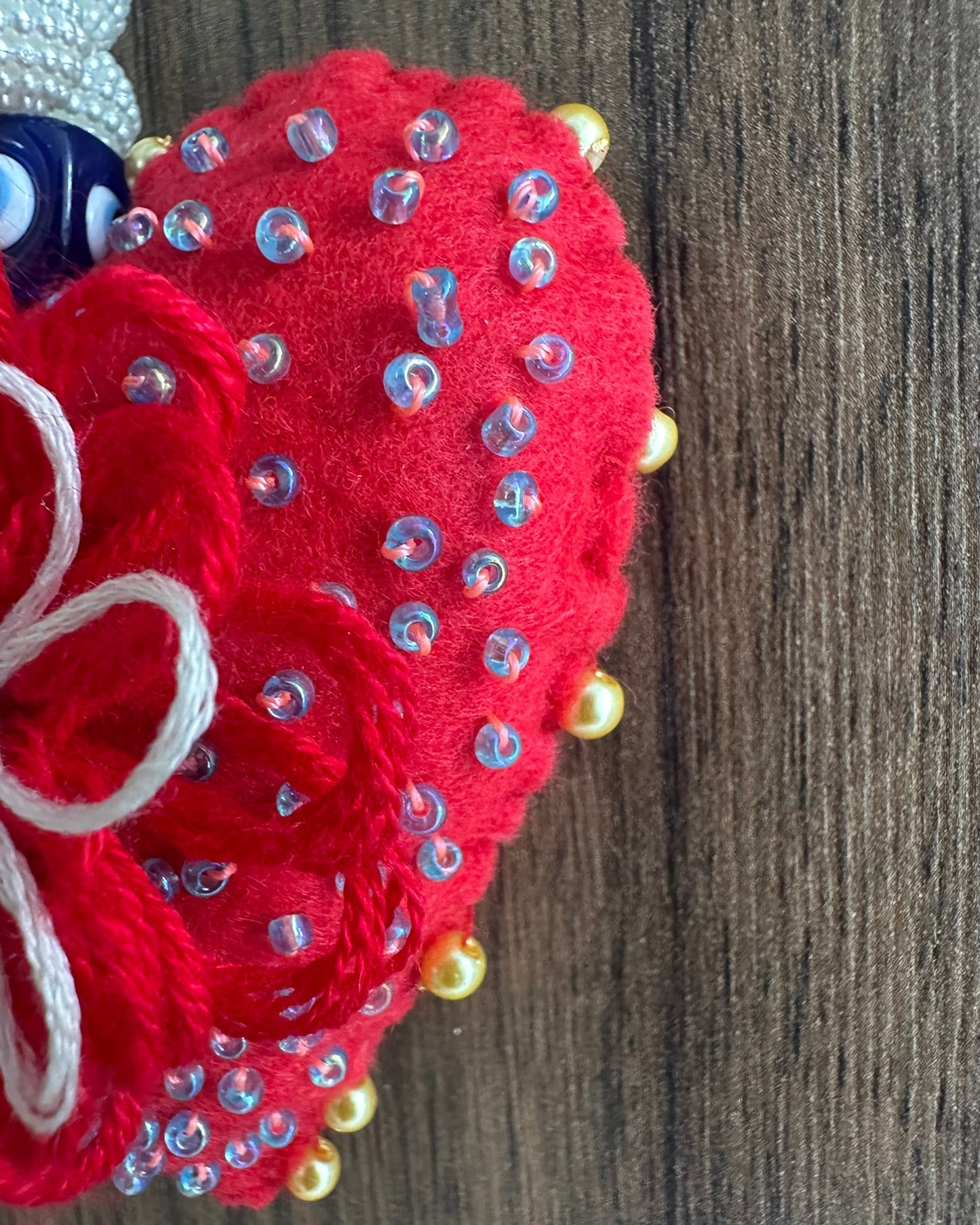 charm corazón florecido